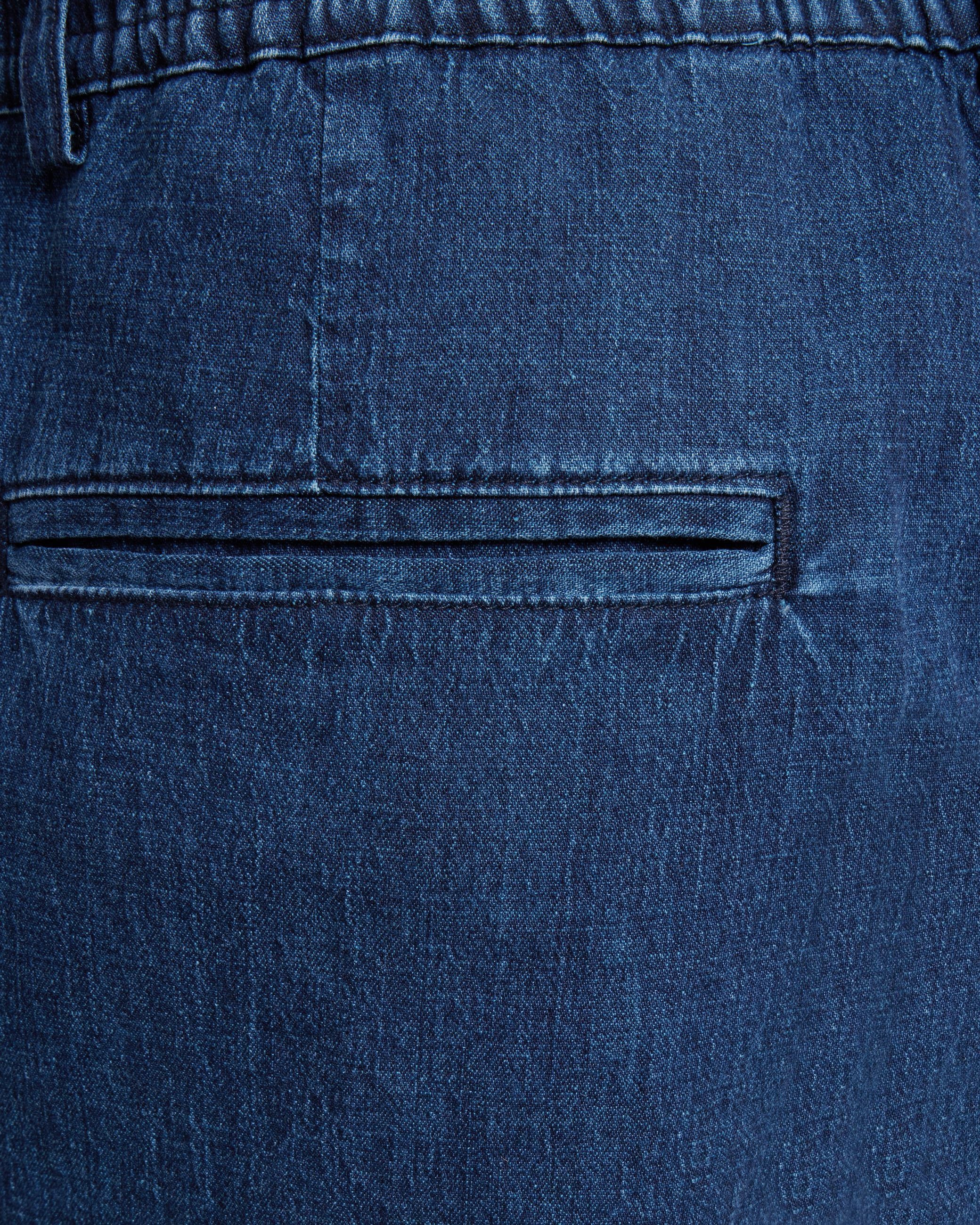 minimum male Atlas shorts i denim- og hørblanding 4239 Shorts 3922 Sky Captain
