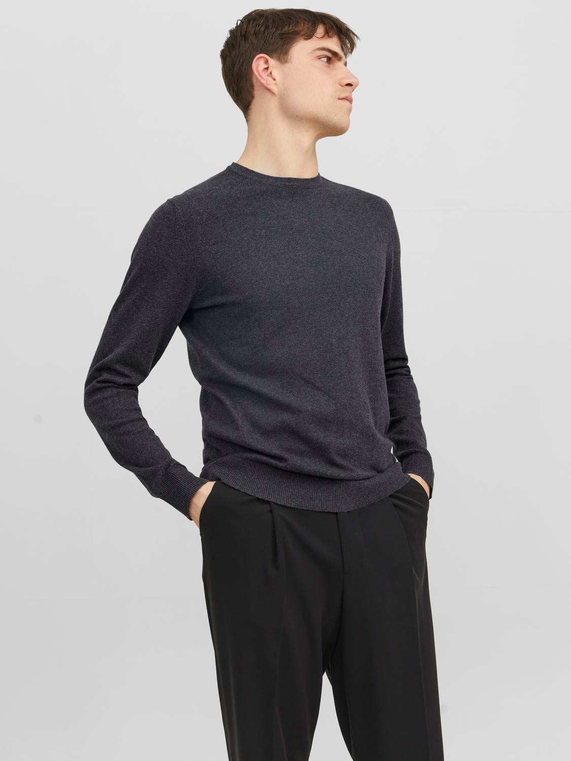 STRIK - Jjeemil Knit Cable Crew Neck Noos -  - Hr Ravn