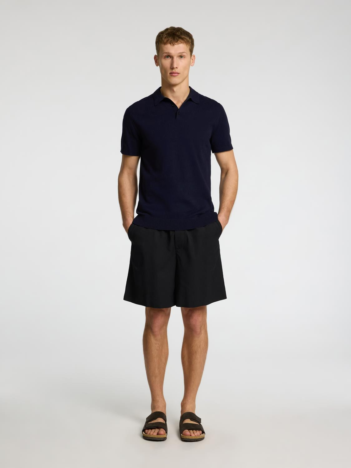 Slhberg Ss Knit Polo Noos