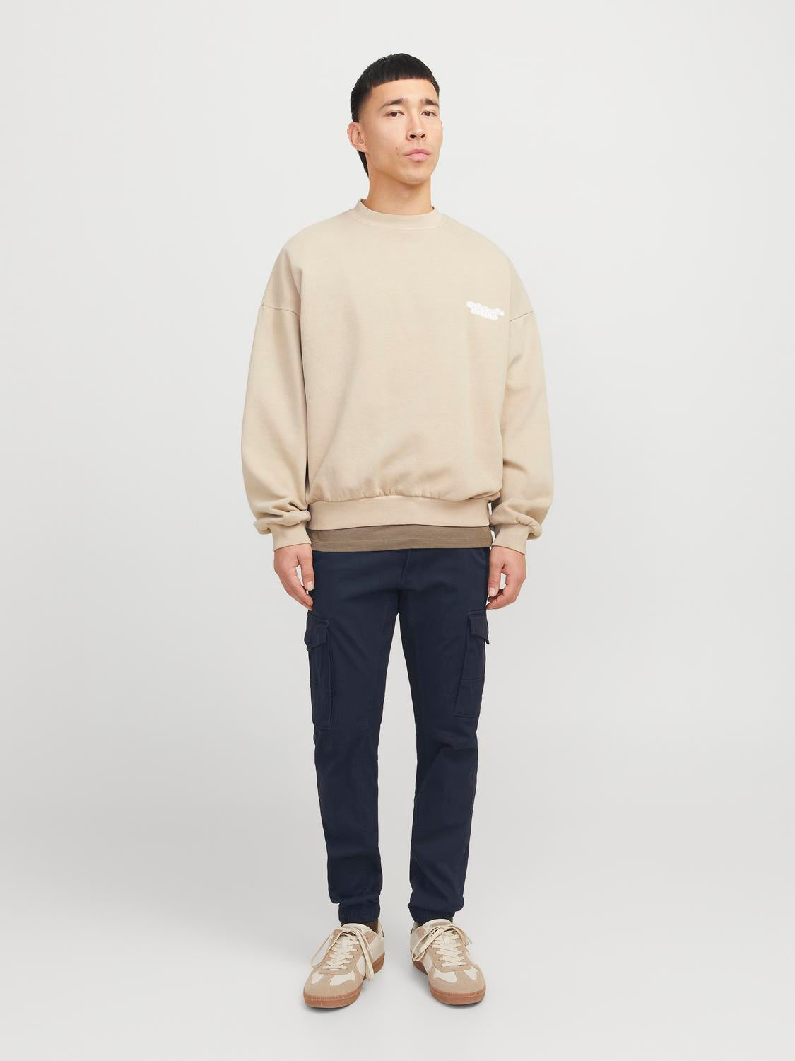 BUKSER - Jpstpaul Flake Cargo Navy Blazer Noos -  - Hr Ravn