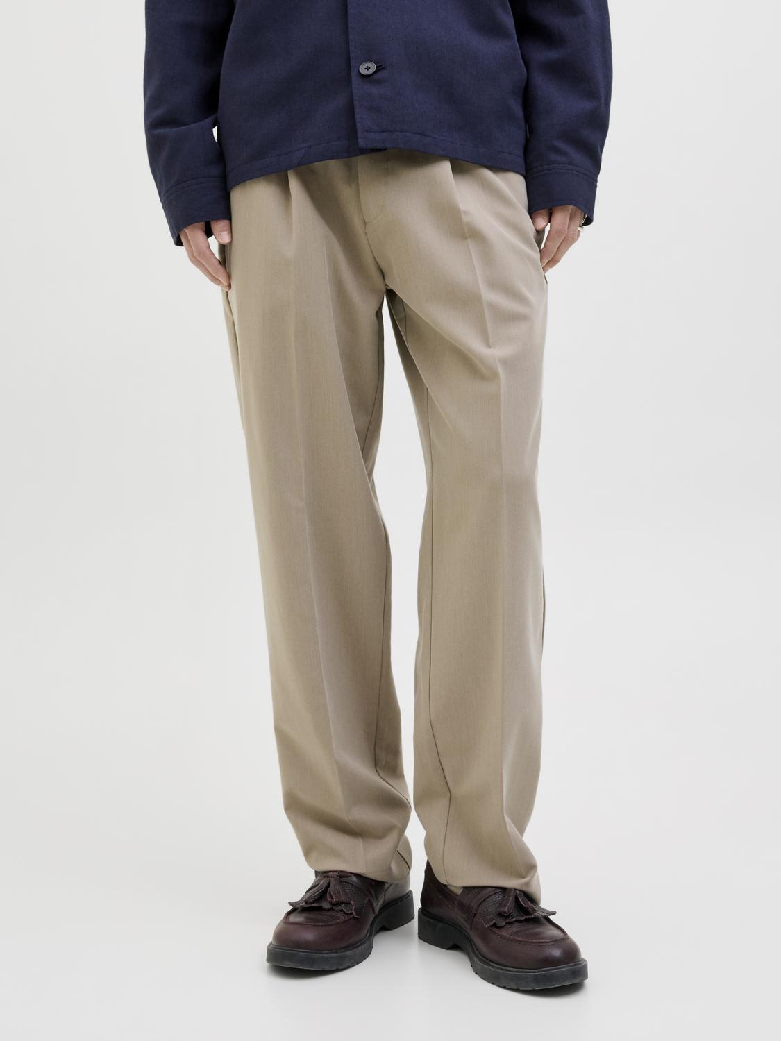 BUKSER - Jprcckarl Jjcameron Pleated Chino Noos -  - Hr Ravn