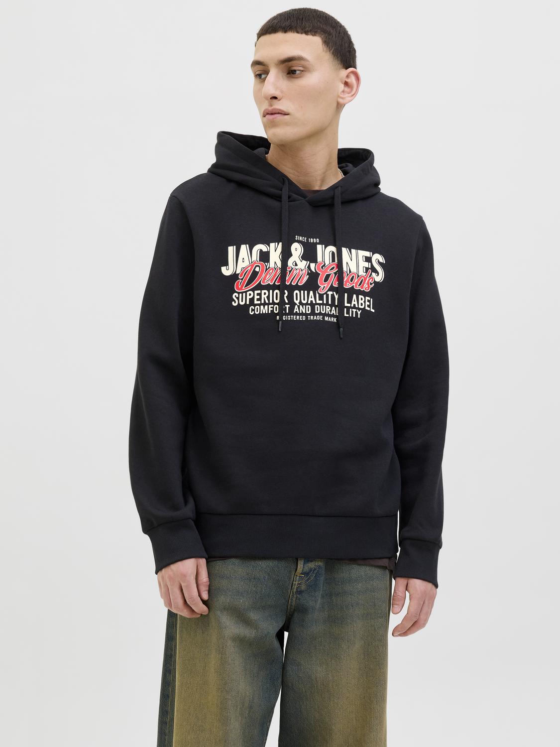 Sweatshirts - Jjelogo Sweat Hood 2 Col 25/26 Noos -  - Hr Ravn