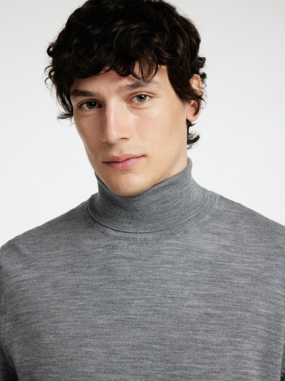 Pullovers - Slhtray Ls Knit Merino Roll Neck Noos -  - Hr Ravn