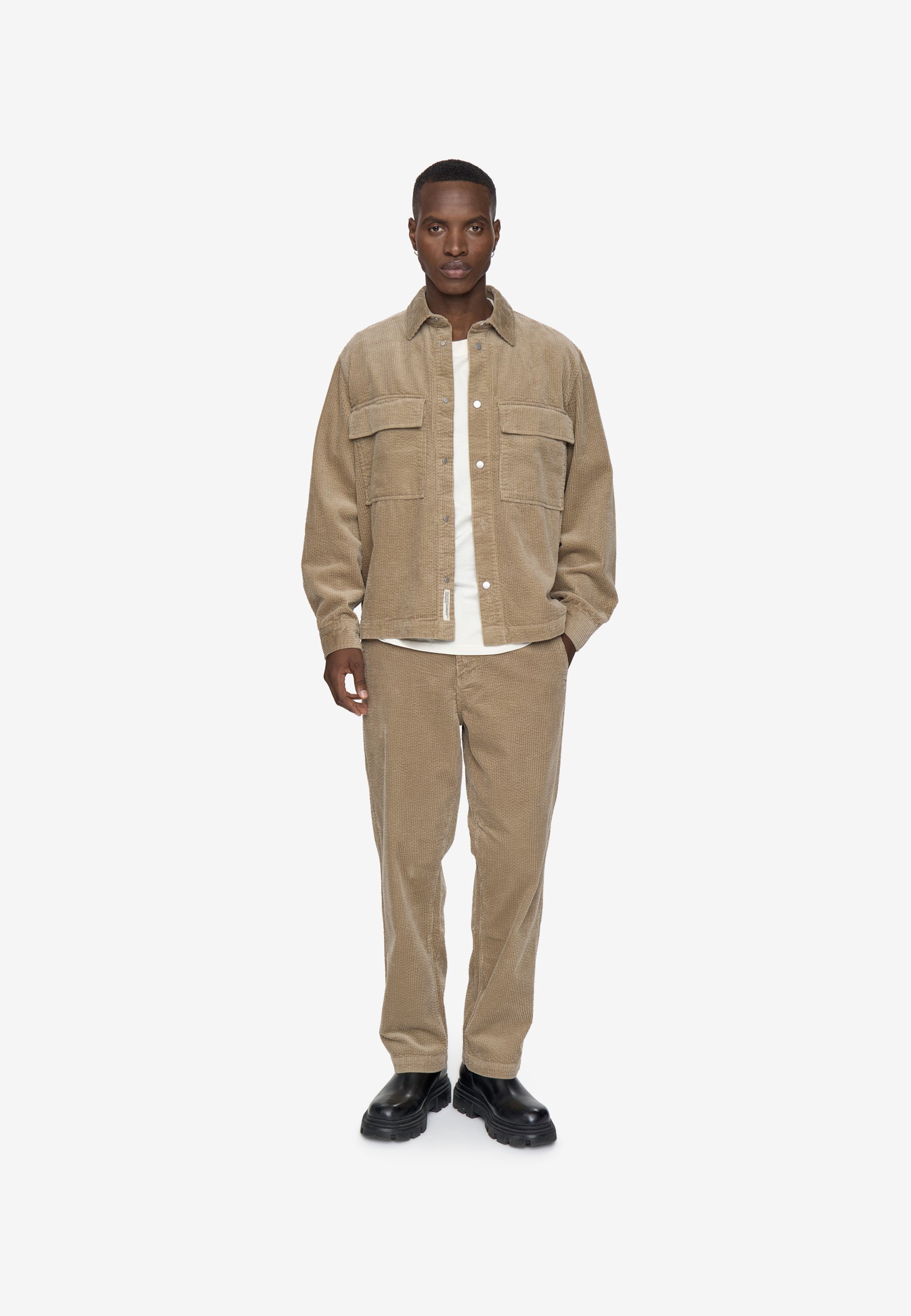 minimum male Cage Overshirt 3929 Overshirt 1609 Greige