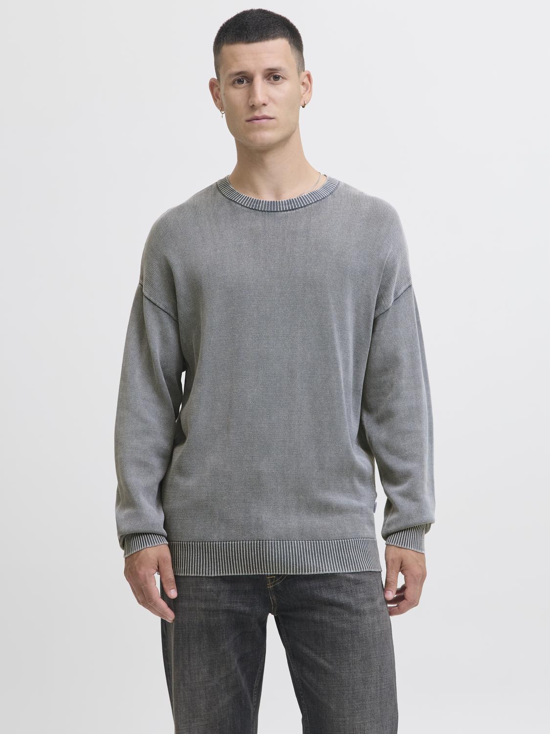 STRIK - Jjecharge Faded Knit Crew Neck Sn -  - Hr Ravn