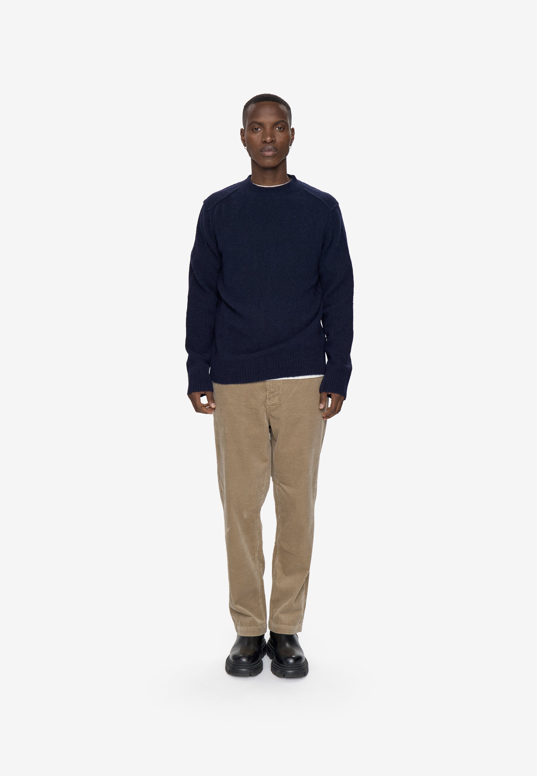 minimum male Chuck knit sweater 4491 Jumper 4148 Victoria Blue