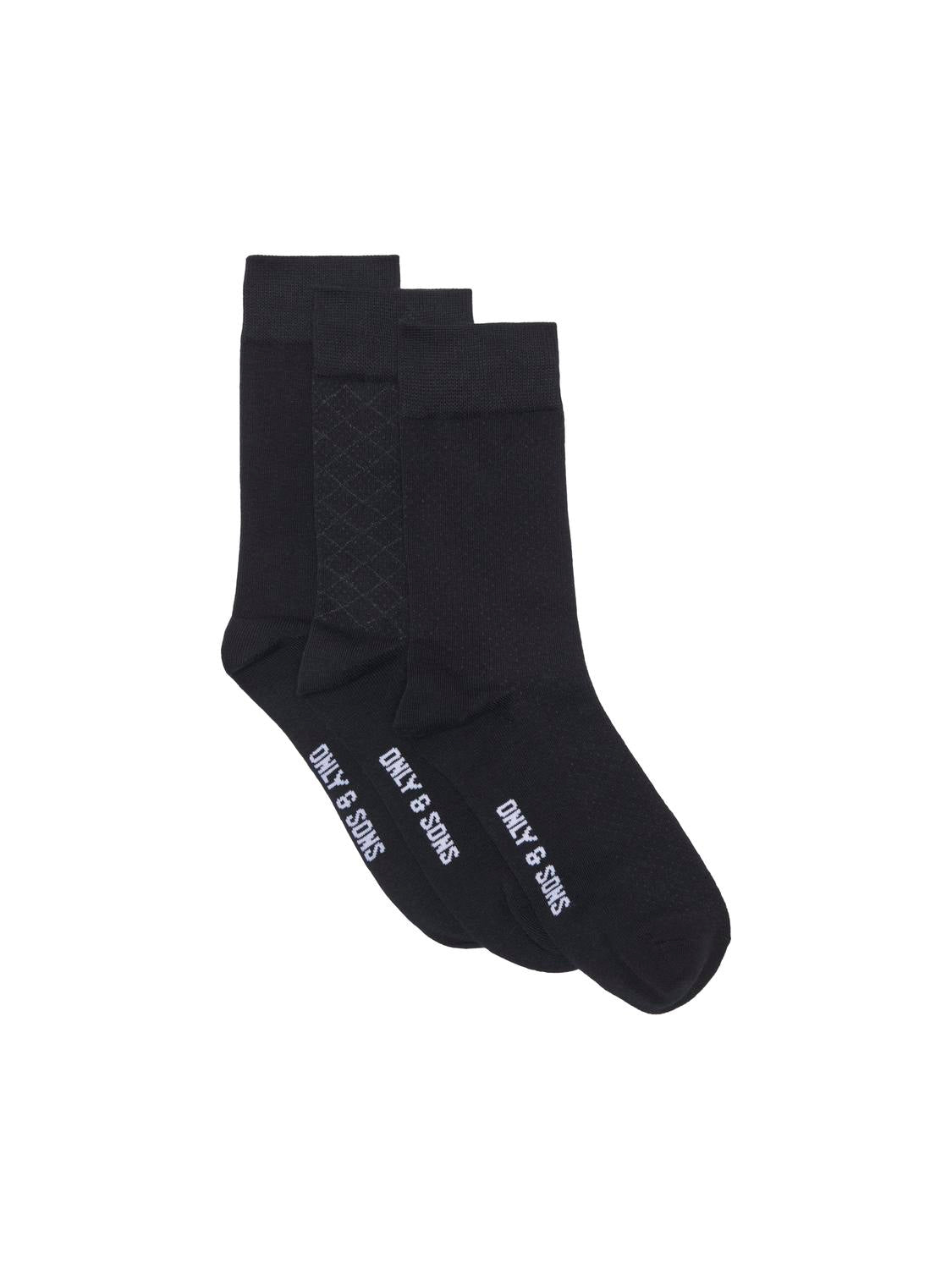 Socks - Onsbasic Cotton Sock 3 Pack Noos -  - Hr Ravn