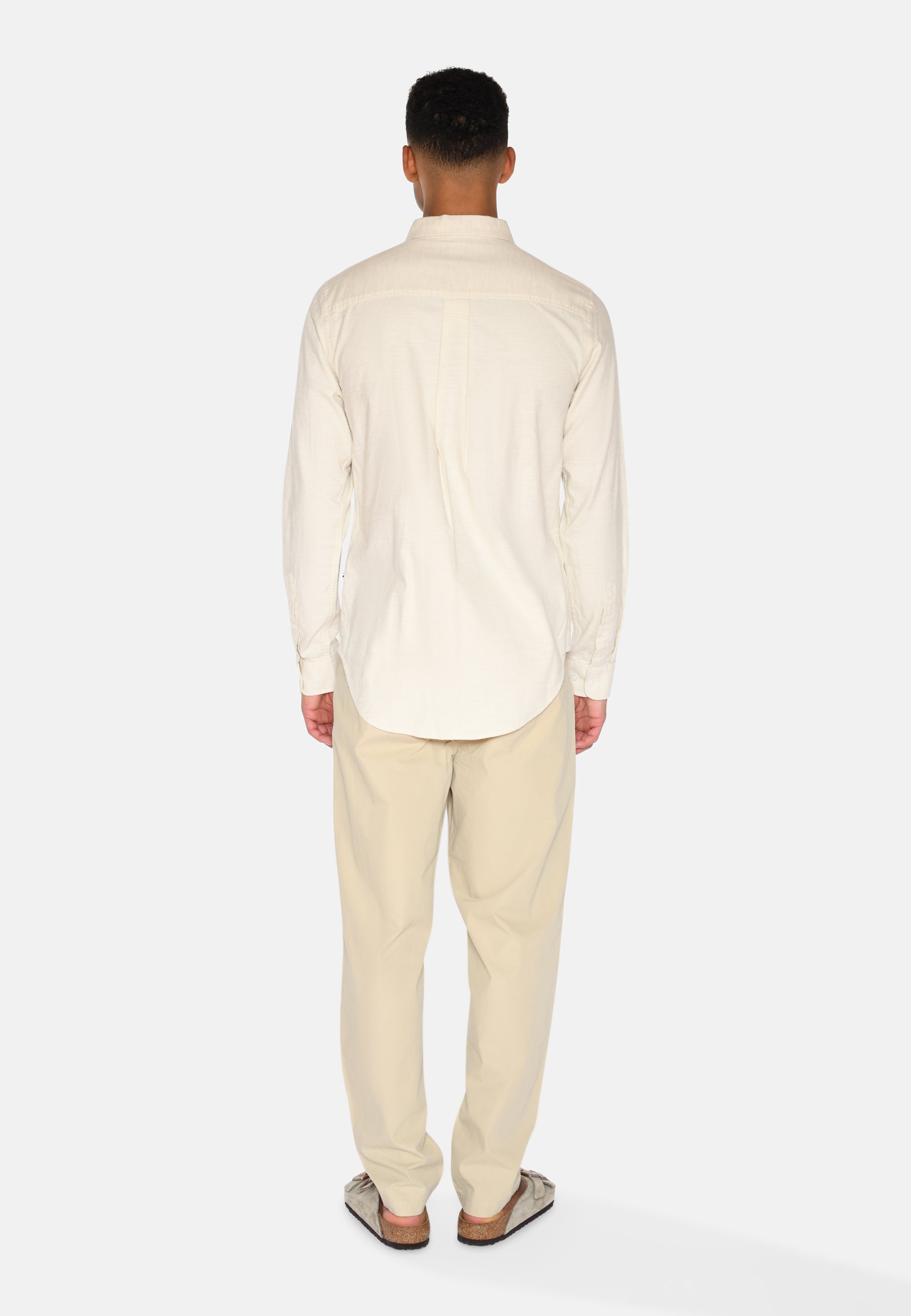 minimum male Colt langærmet reg skjorte 0063 Long Sleeved Shirt 0608 Coco Milk