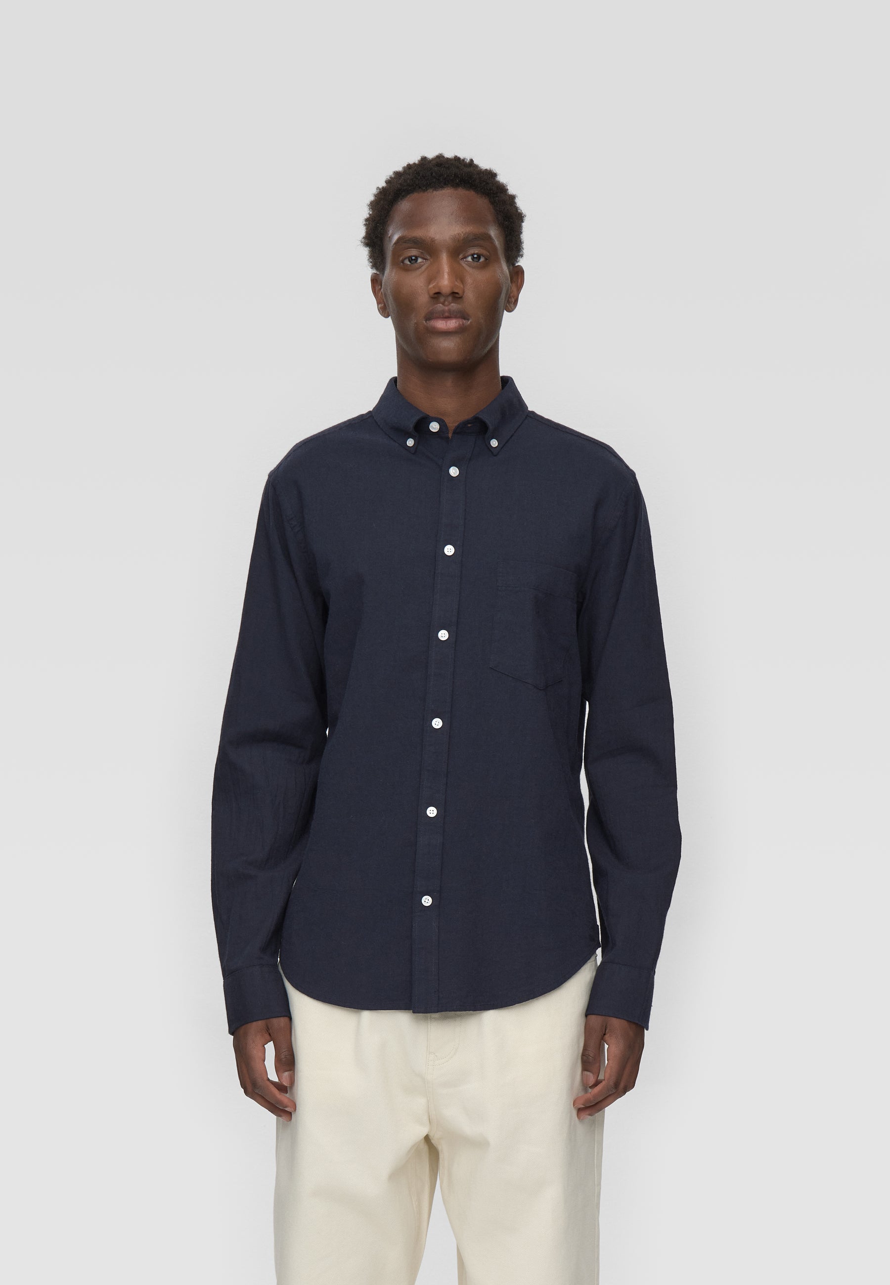 minimum male Colt langærmet reg skjorte 0063 Long Sleeved Shirt 3922 Sky Captain