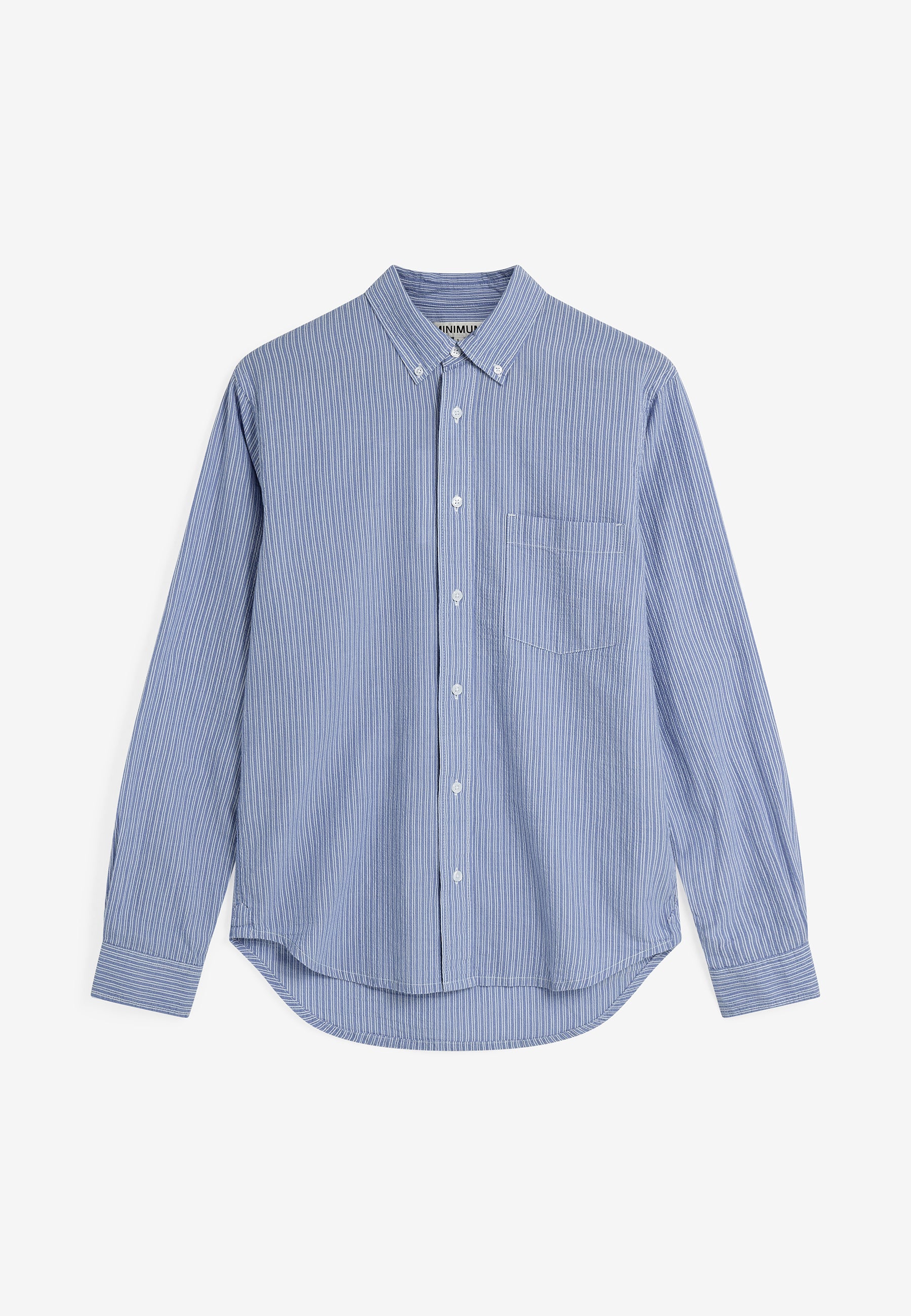 minimum male Colt langærmet reg skjorte 4145 Long Sleeved Shirt 3929 Blue Horizon