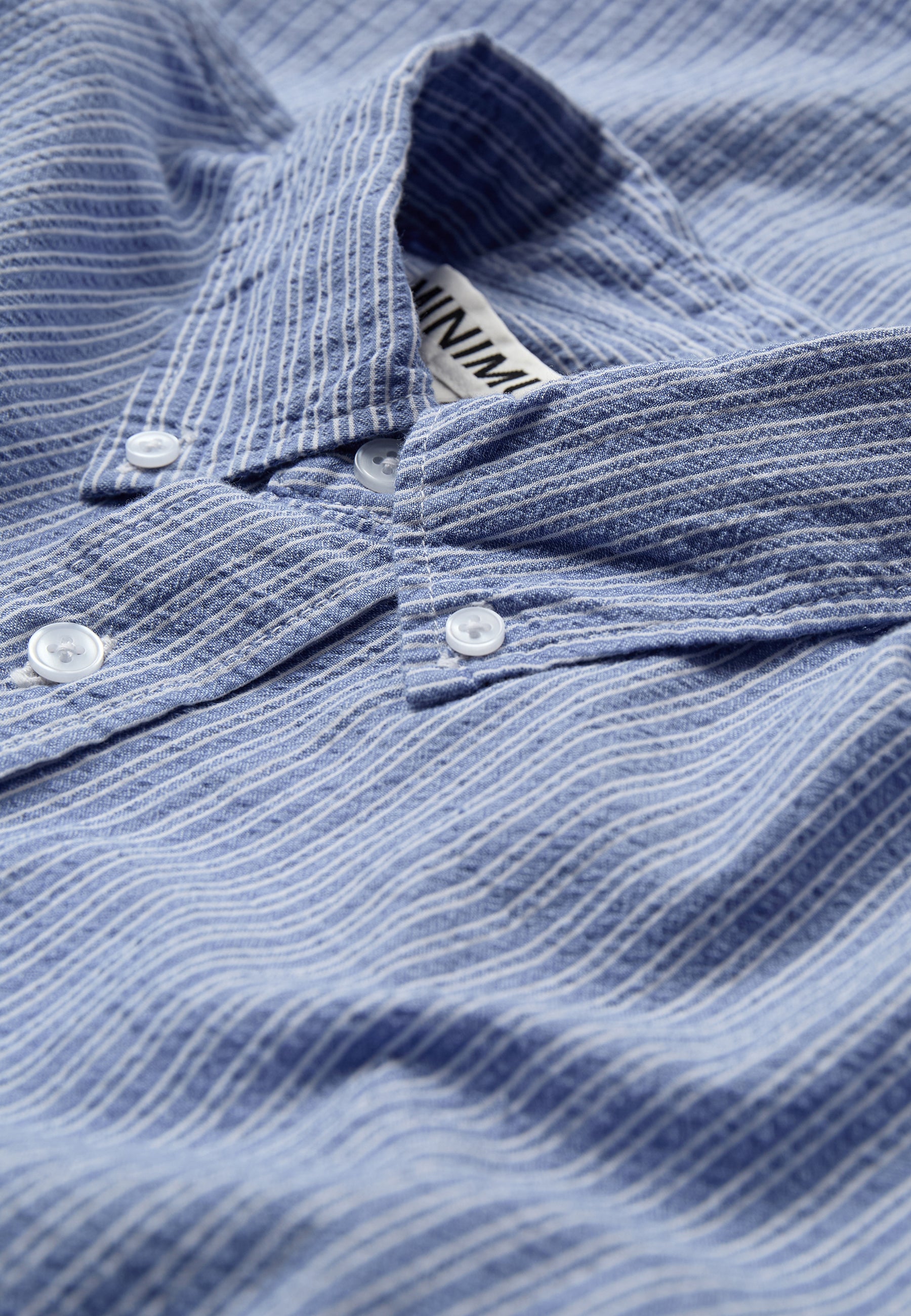 minimum male Colt langærmet reg skjorte 4145 Long Sleeved Shirt 3929 Blue Horizon