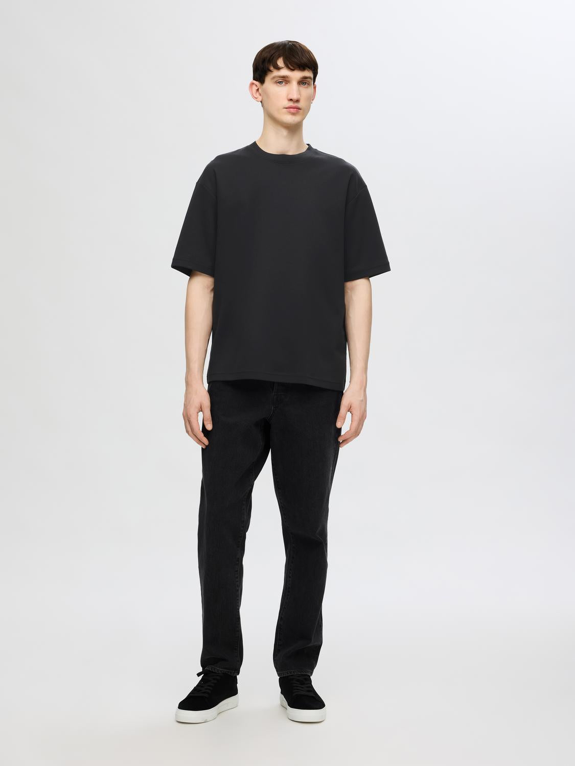 Slhlooseoscar Ss O-Neck Tee Noos