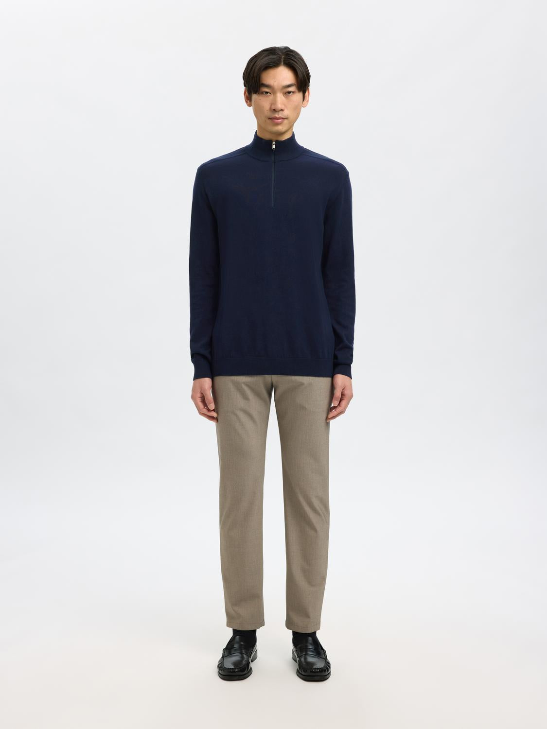 STRIK - Slhberg Ls Half Zip Noos -  - Hr Ravn