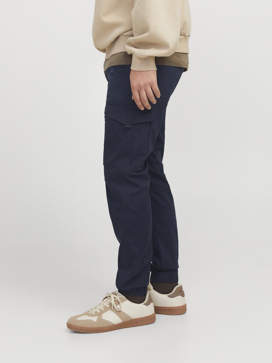 BUKSER - Jpstpaul Flake Cargo Navy Blazer Noos -  - Hr Ravn
