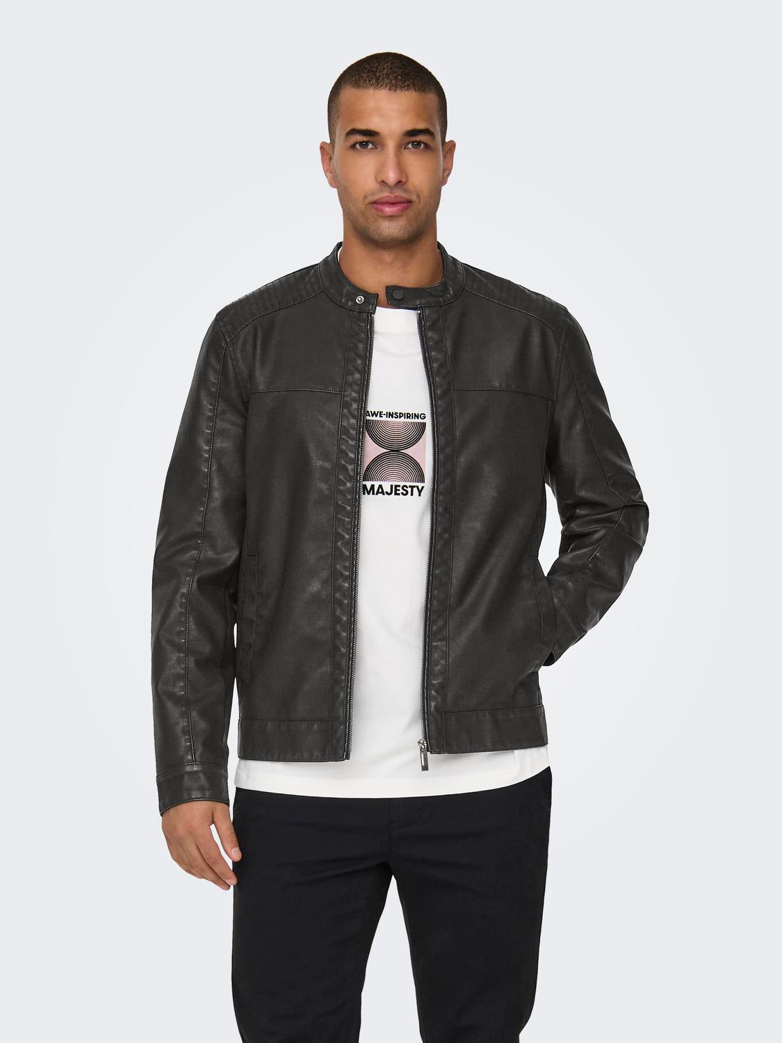 Onsmike Pu Racer Jacket Otw Noos