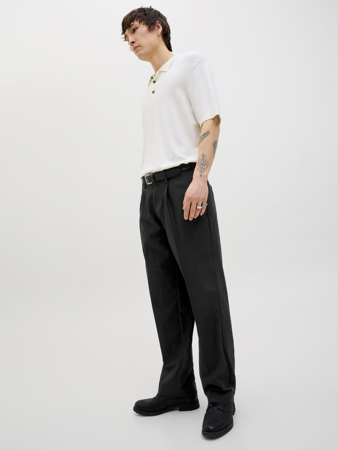 BUKSER - Jprcckarl Jjcameron Pleated Chino Noos -  - Hr Ravn