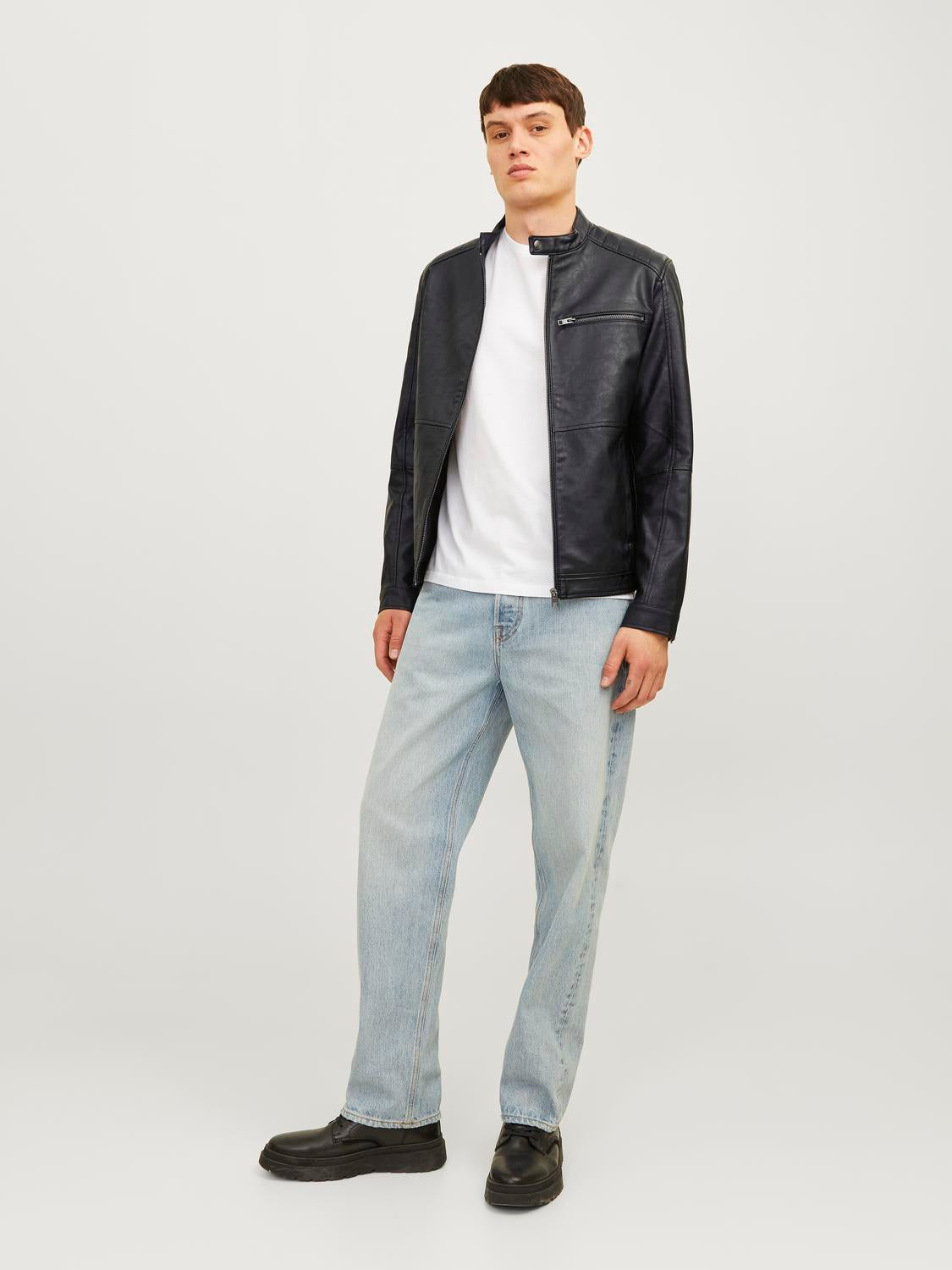 Jackets - Jjedylan Pu Biker Jacket Noos -  - Hr Ravn