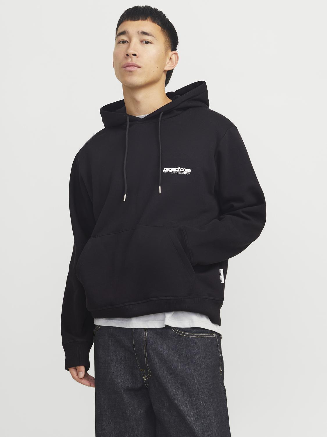 Sweatshirts - Jcounion Print Sweat Hood Noos -  - Hr Ravn