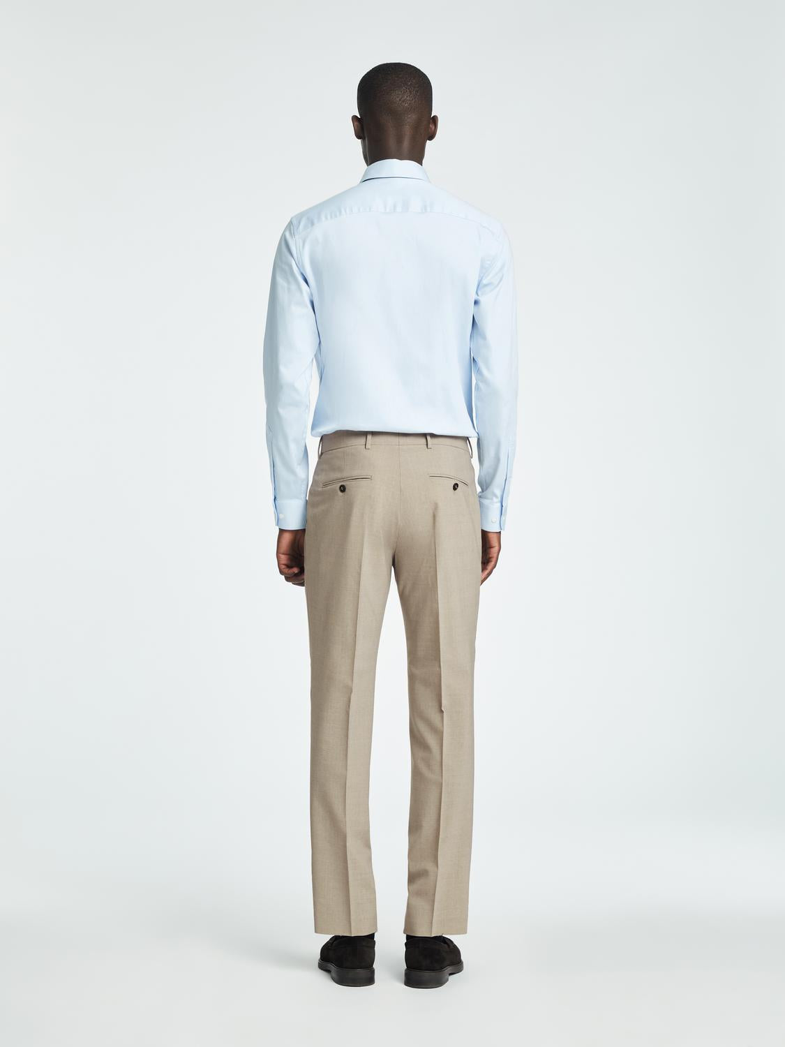 BUKSER - Slhslim-Theo Wool Blend Trs Flex Noos -  - Hr Ravn