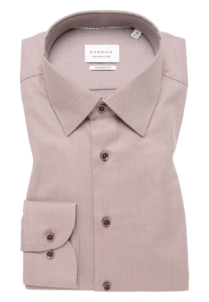 Ensfarvet Skjorte Modern Fit
