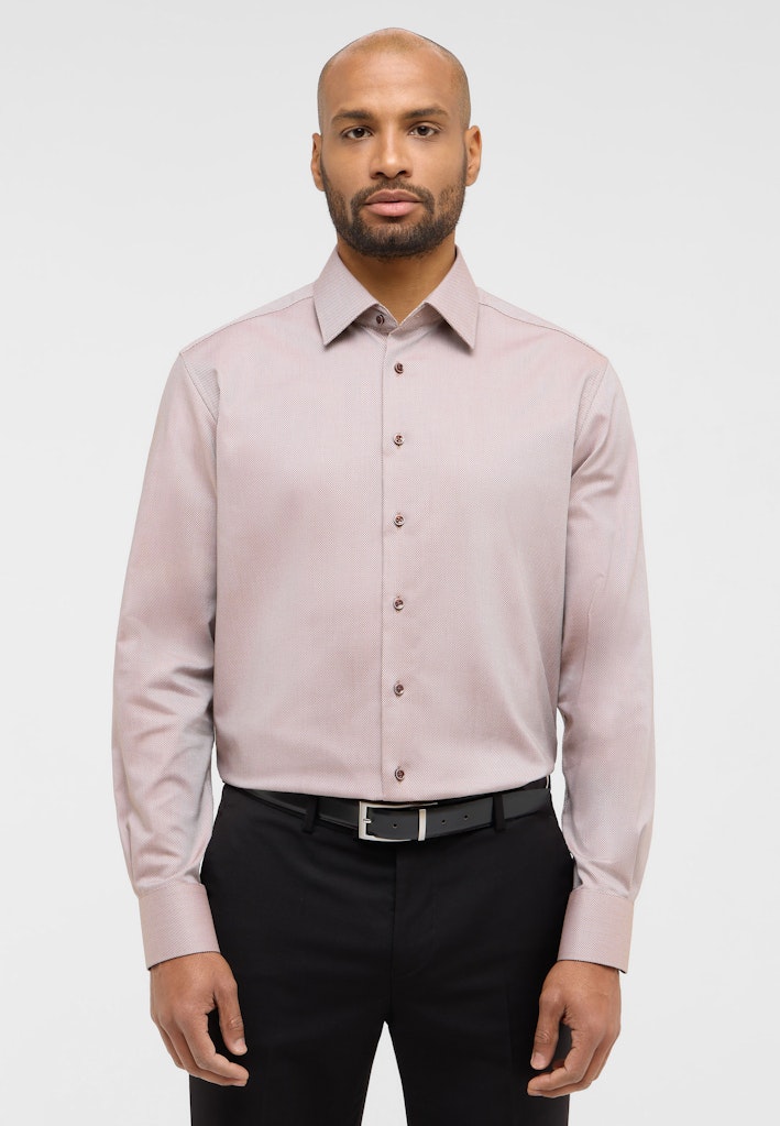 Ensfarvet Skjorte Modern Fit