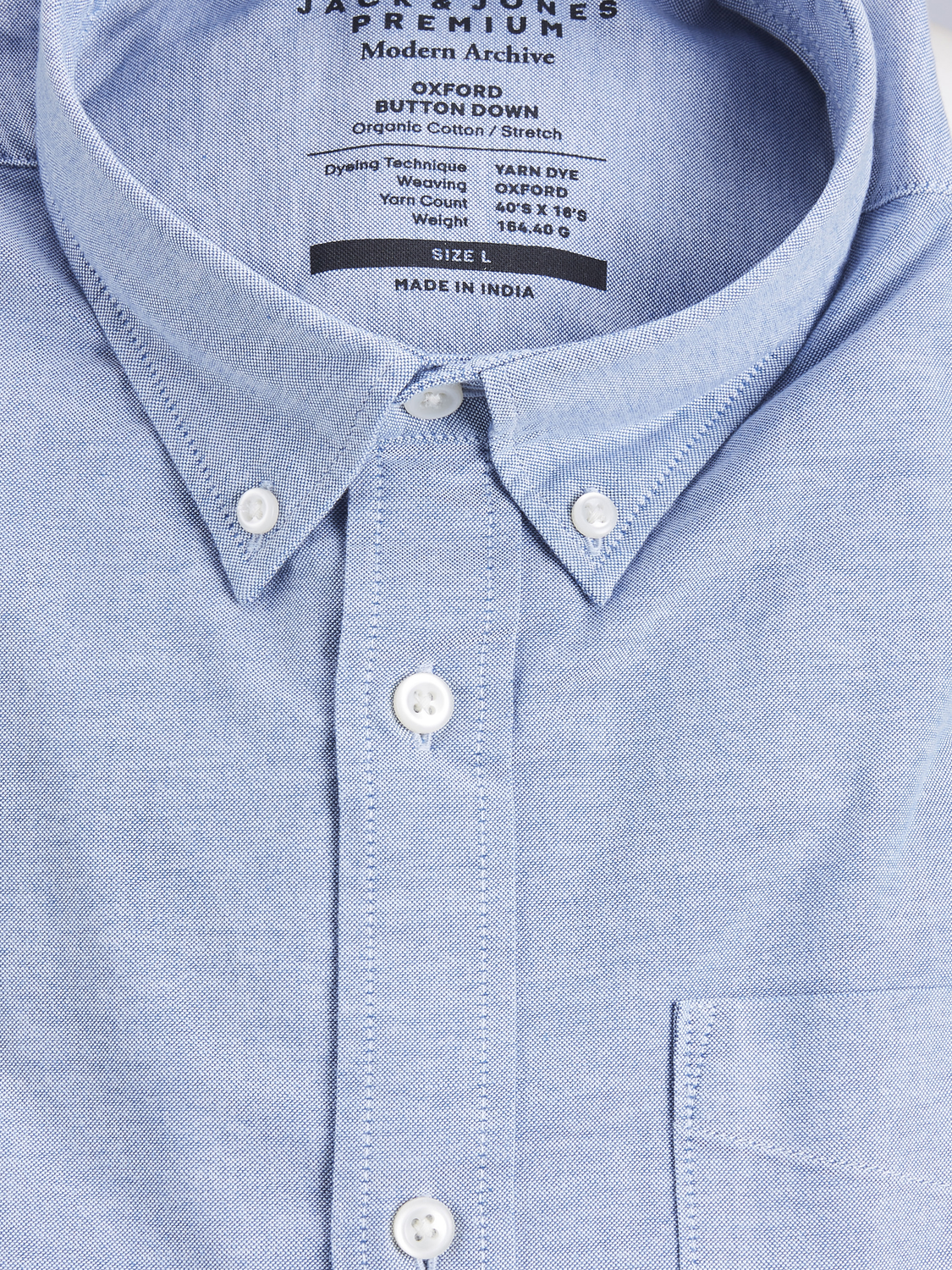 Shirts - Jprblubrook Oxford Shirt L/S Noos -  - Hr Ravn
