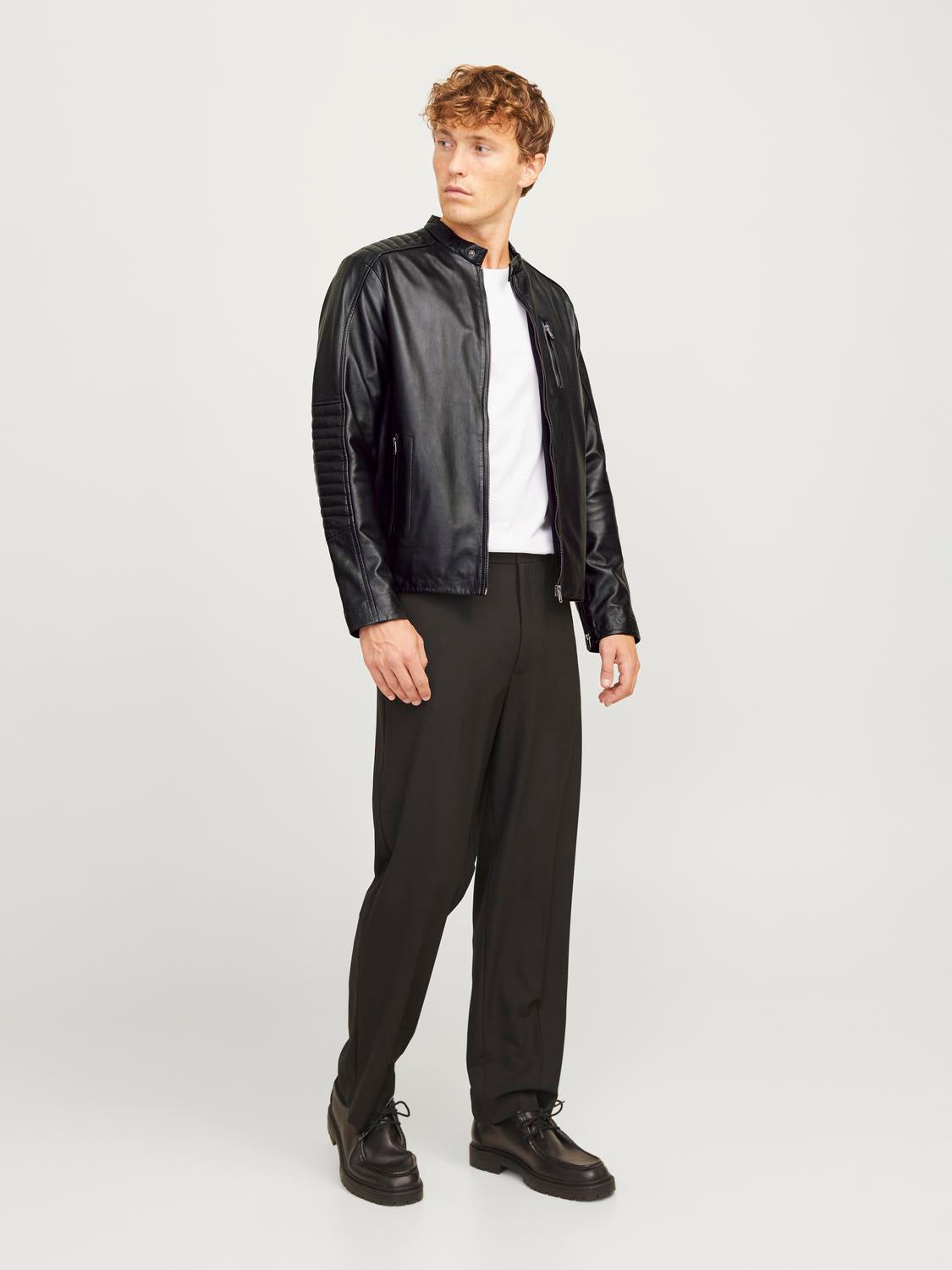 OVERTØJ - Jjeliam Lamb Leather Jacket Noos -  - Hr Ravn