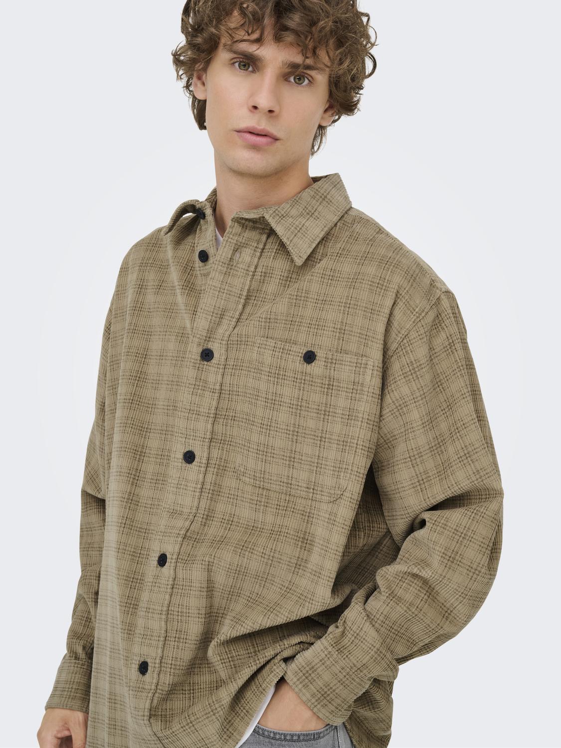 OVERSHIRT - Onswaleed Corduroy Overshirt 0345 Noos -  - Hr Ravn