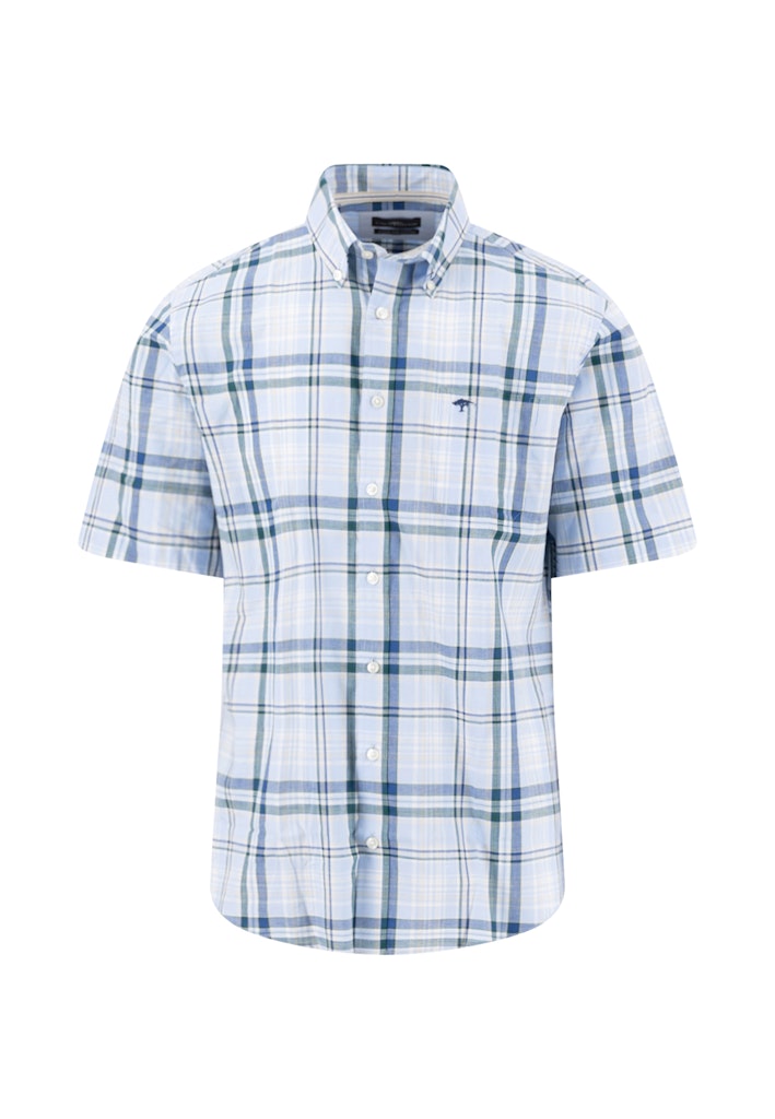 Fynch Hatton Slub Check SS Shirt