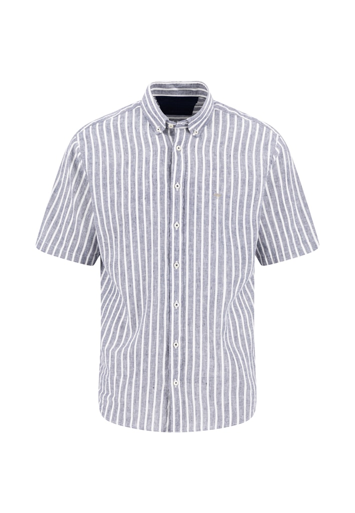 Fynch Hatton Linen SS Stripe Shirt