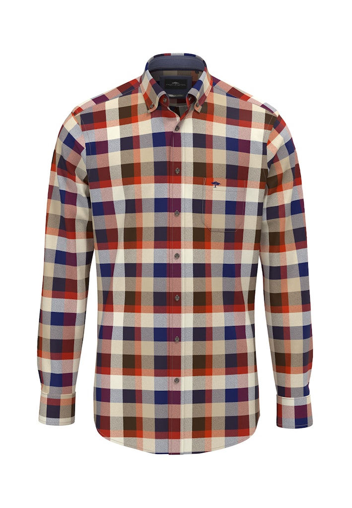 Fynch Hatton Square Flannel Check Skjorte