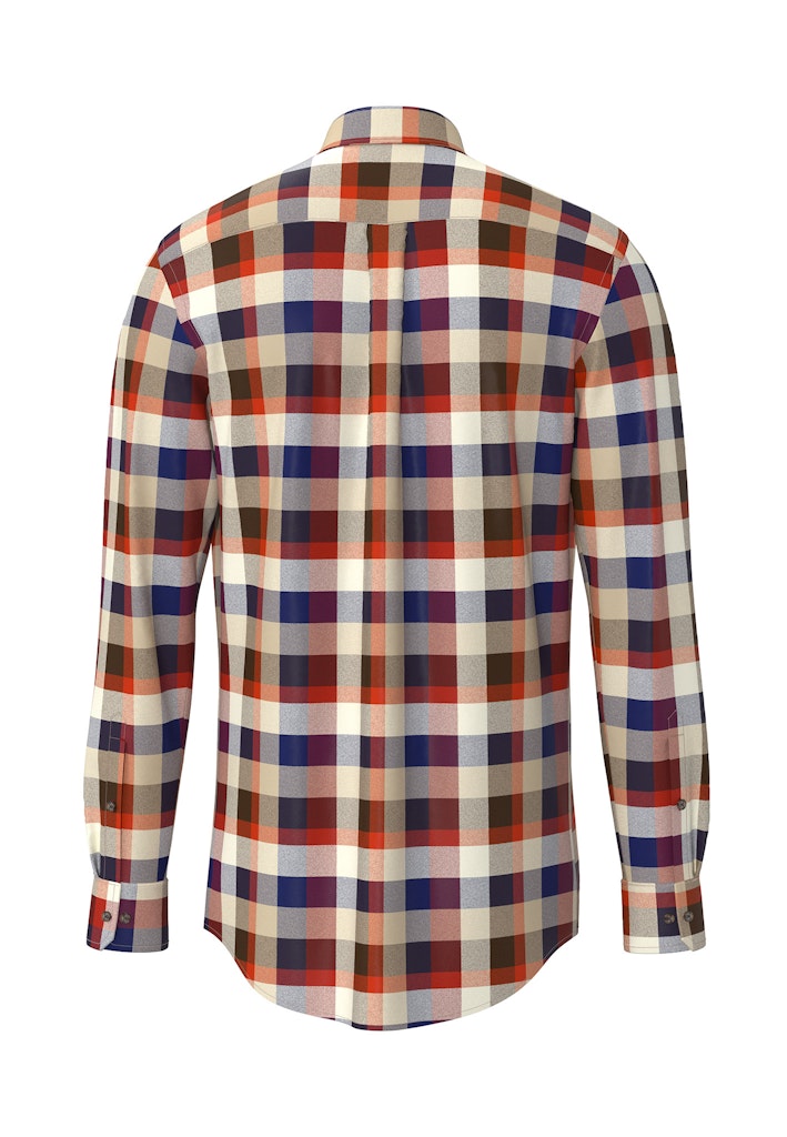 Fynch Hatton Square Flannel Check Skjorte