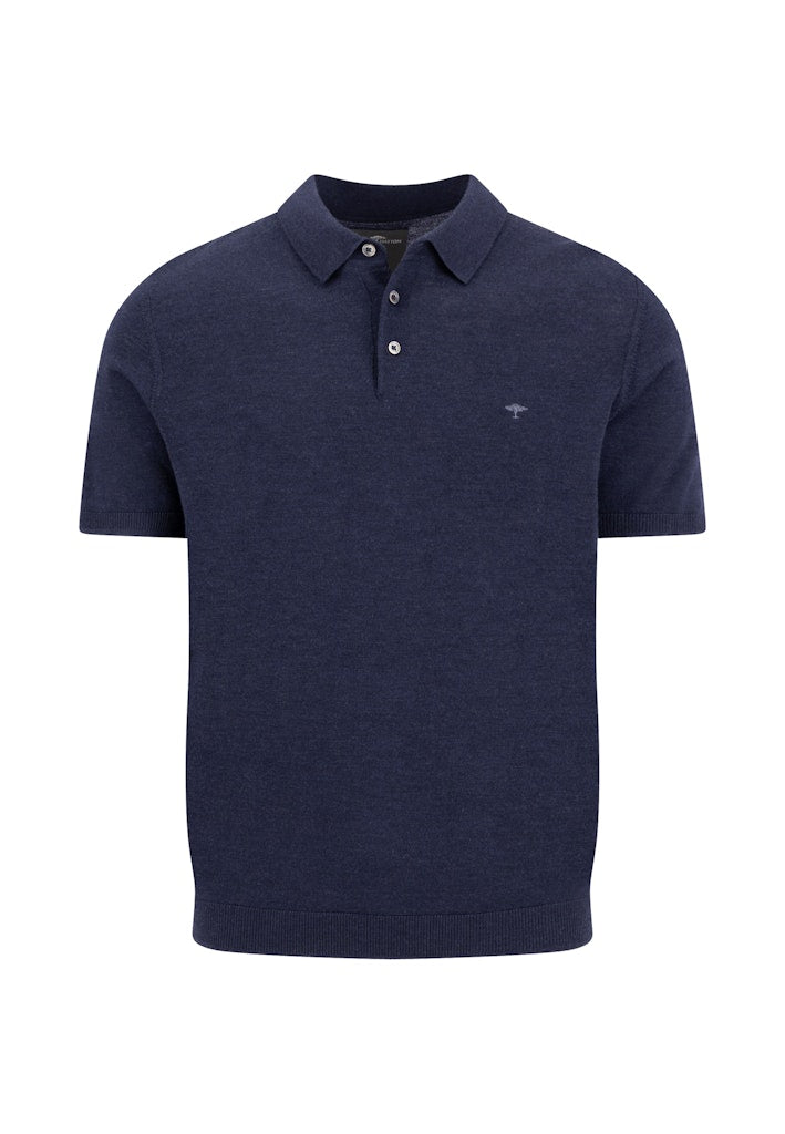 Fynch Hatton Knitted Polo Merino