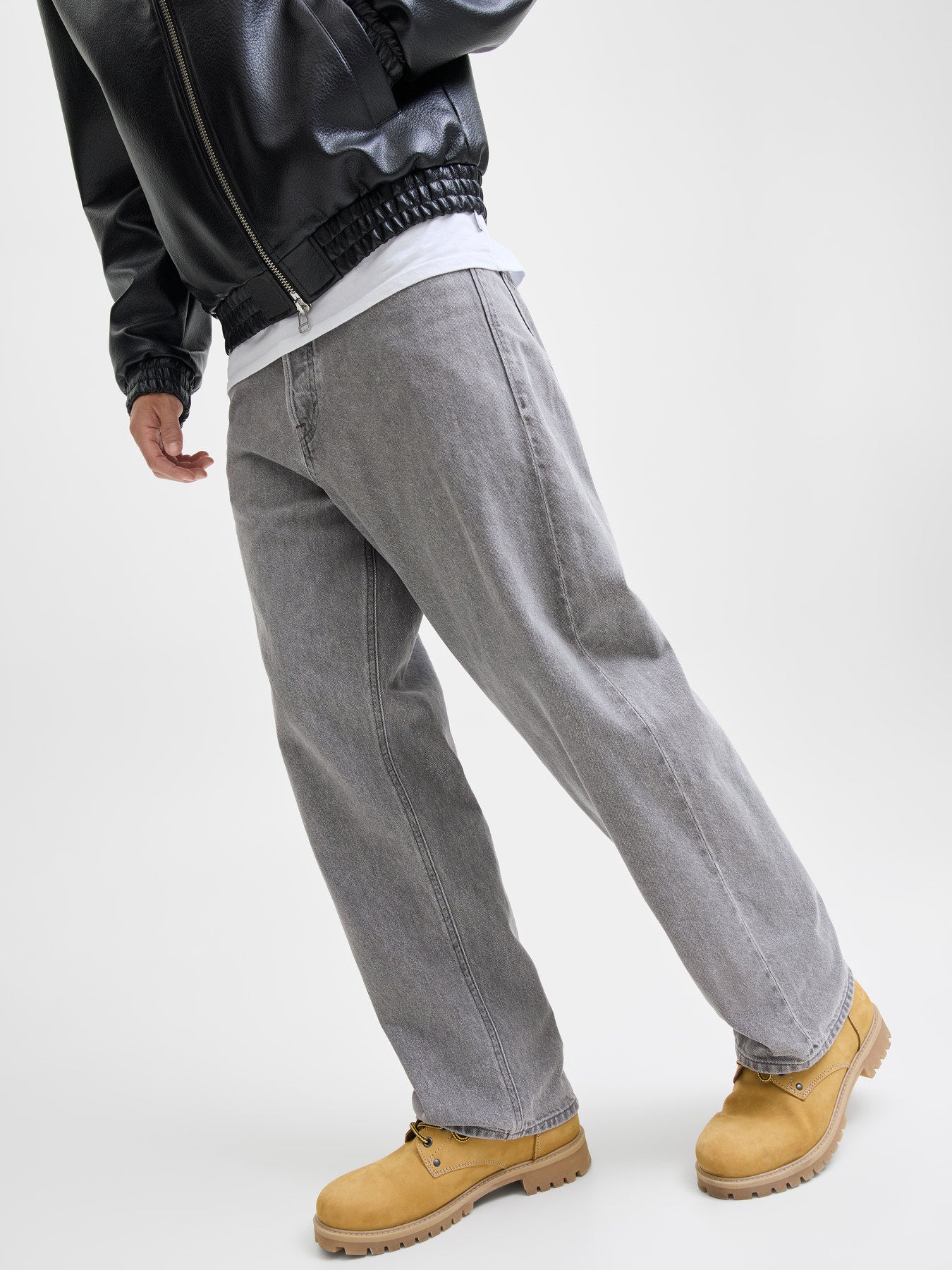 Jack & Jones JJIalex Baggy Jeans Grå – Loose Fit Jeans | Hr. Ravn