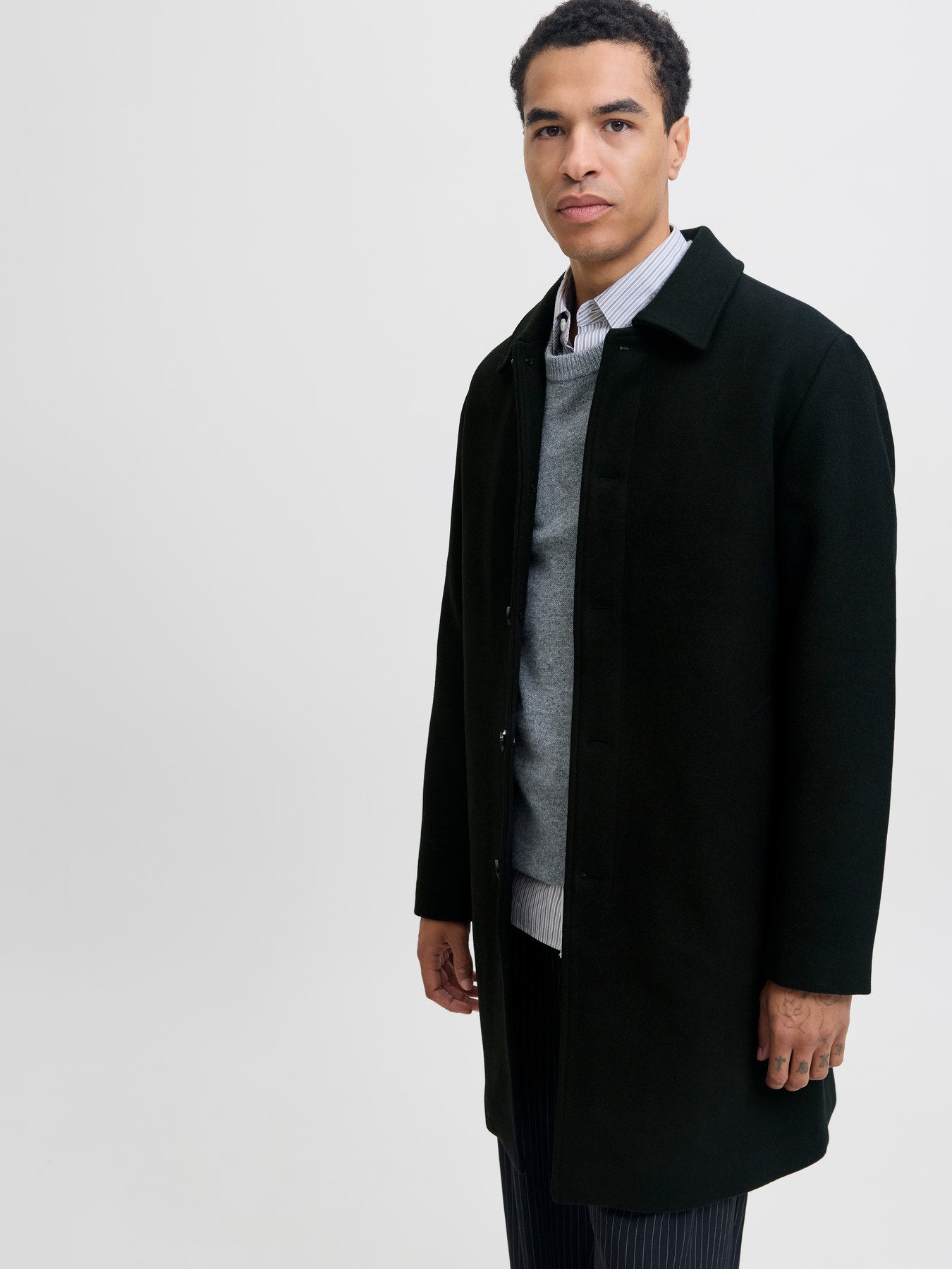 JPRBLACHARLTON WOOL BLEND MAC COAT