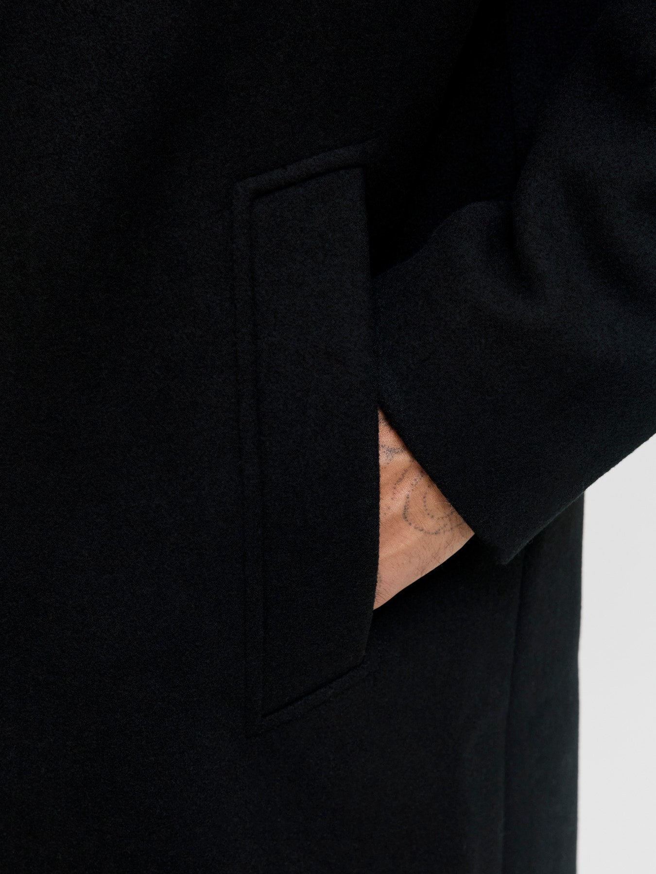 OVERTØJ - JPRBLACHARLTON WOOL BLEND MAC COAT -  - Hr Ravn