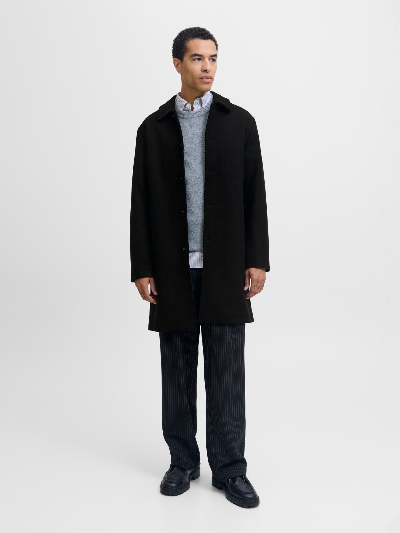 OVERTØJ - JPRBLACHARLTON WOOL BLEND MAC COAT -  - Hr Ravn