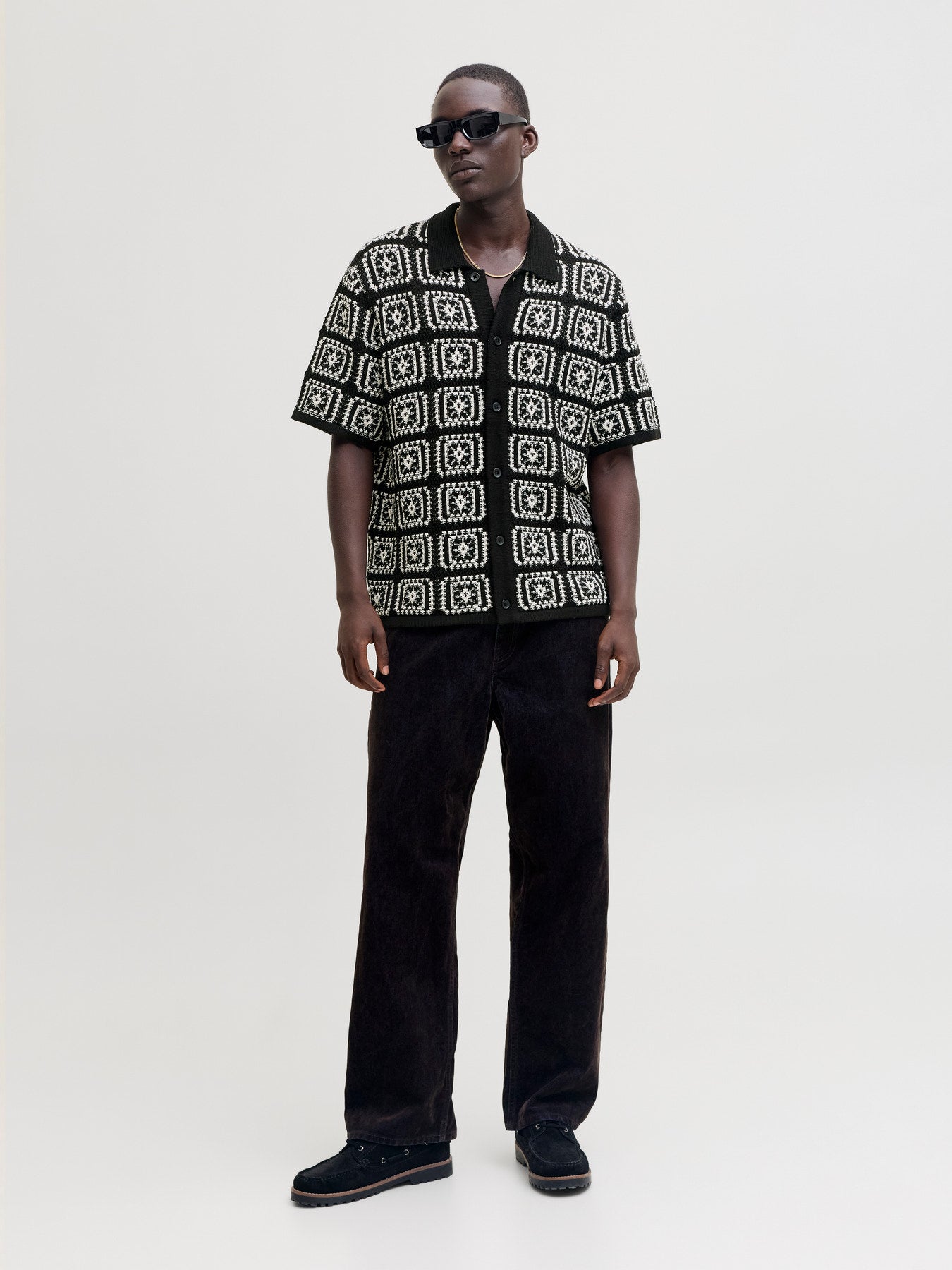 POLO SHIRTS - JORCOLIN KNIT CROCHET POLO STYD AW25 -  - Hr Ravn