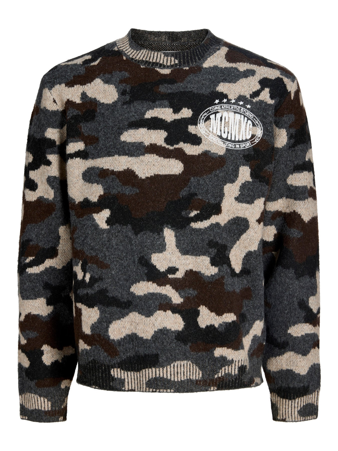 STRIK - JCOFADE KNIT AOP CREW NECK STYD AW25 -  - Hr Ravn