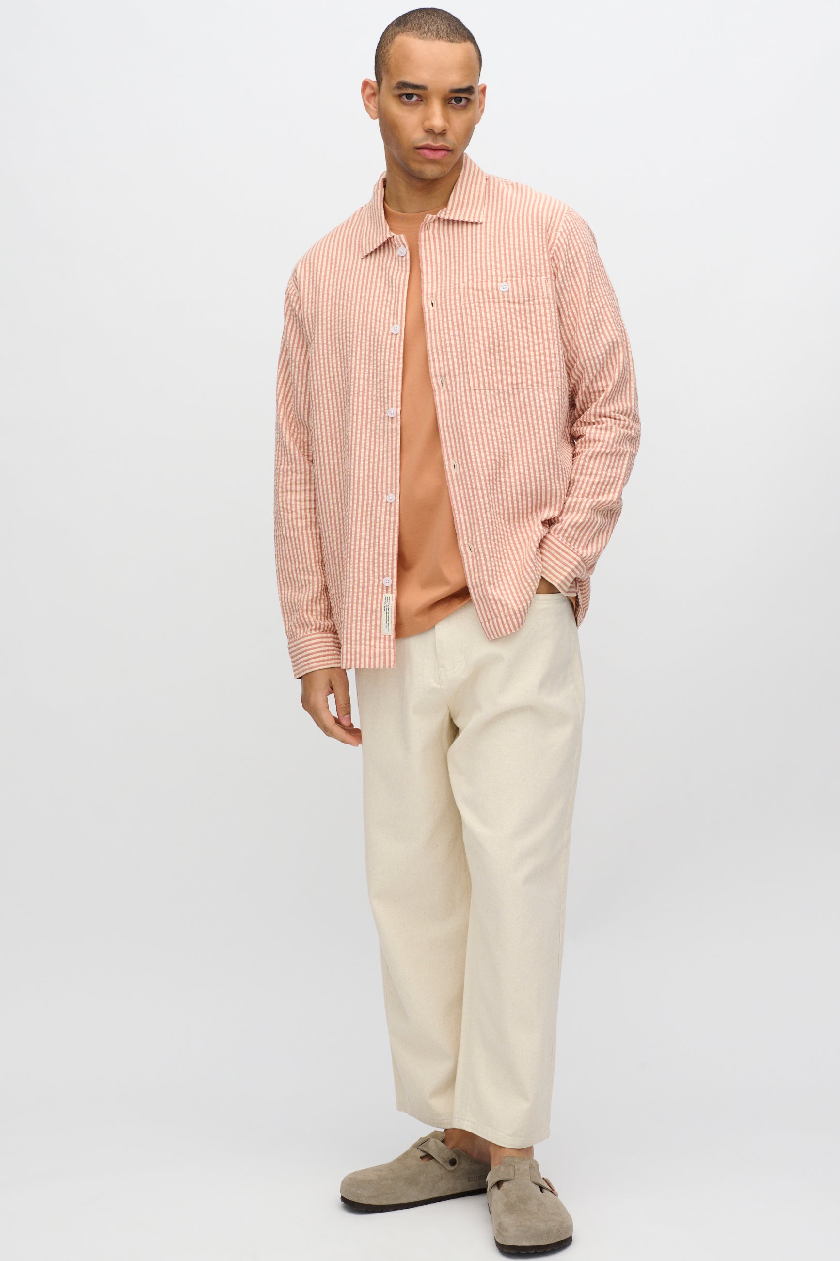 minimum male Francis langærmet skjorte 4240 Long Sleeved Shirt 1235 Sandstorm