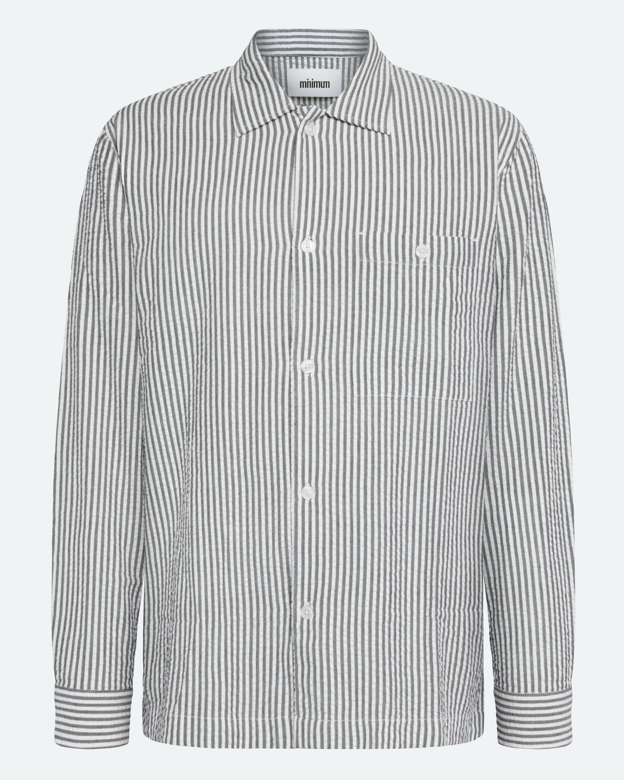 minimum male Francis langærmet skjorte 4240 Long Sleeved Shirt 3922 Sky Captain