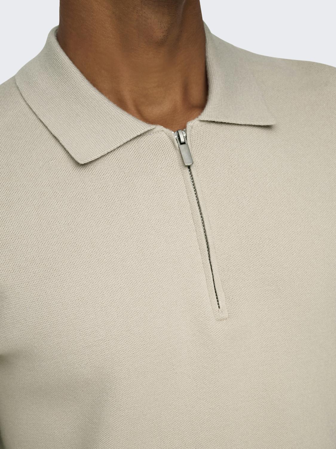 STRIK - Onscooper Reg Ls 12 Half Zip Polo Noos -  - Hr Ravn