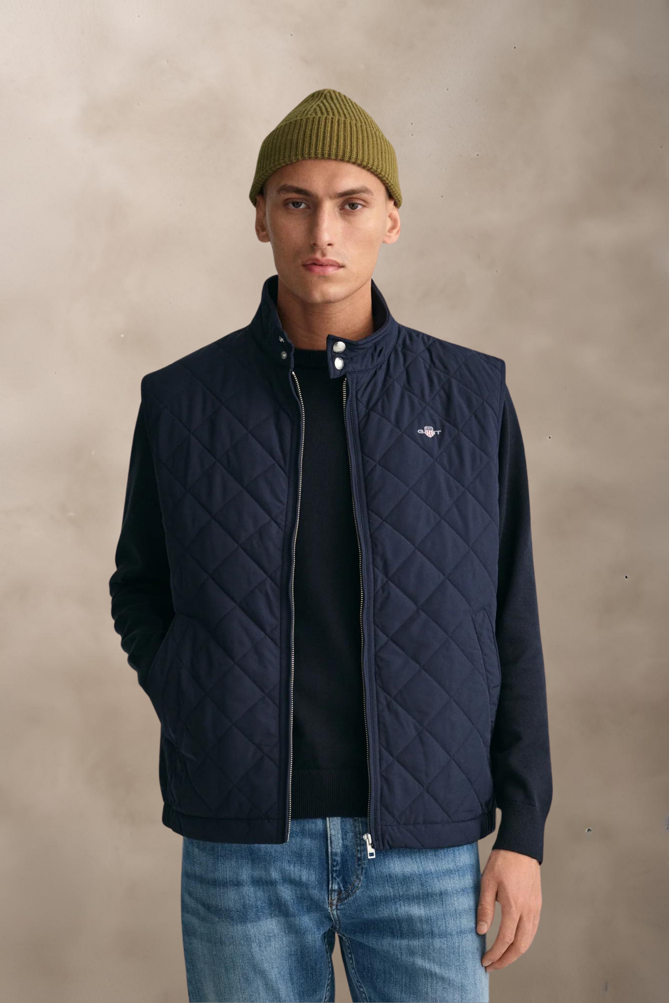 QUILTED WINDCHEATER VEST - OVERTØJ -  - Hr Ravn