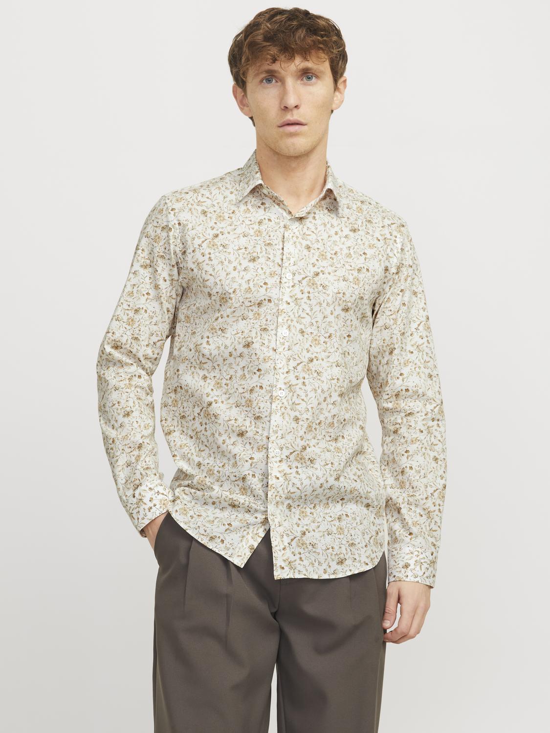 Shirts - Jprblabarnes Print Dobby L/S Shirt Ln -  - Hr Ravn