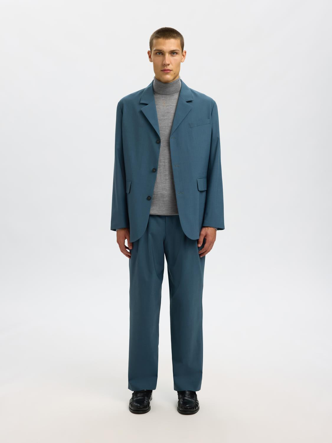 STRIK - Slhtray Ls Knit Merino Roll Neck Noos -  - Hr Ravn