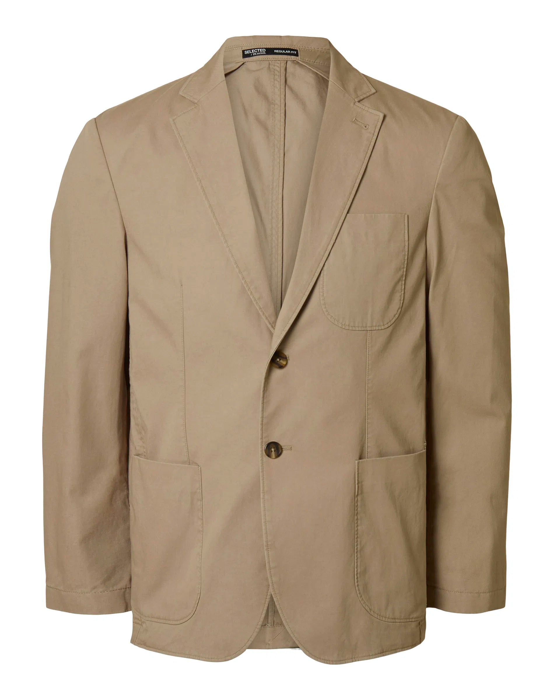 Sandfarvet Casual Blazer