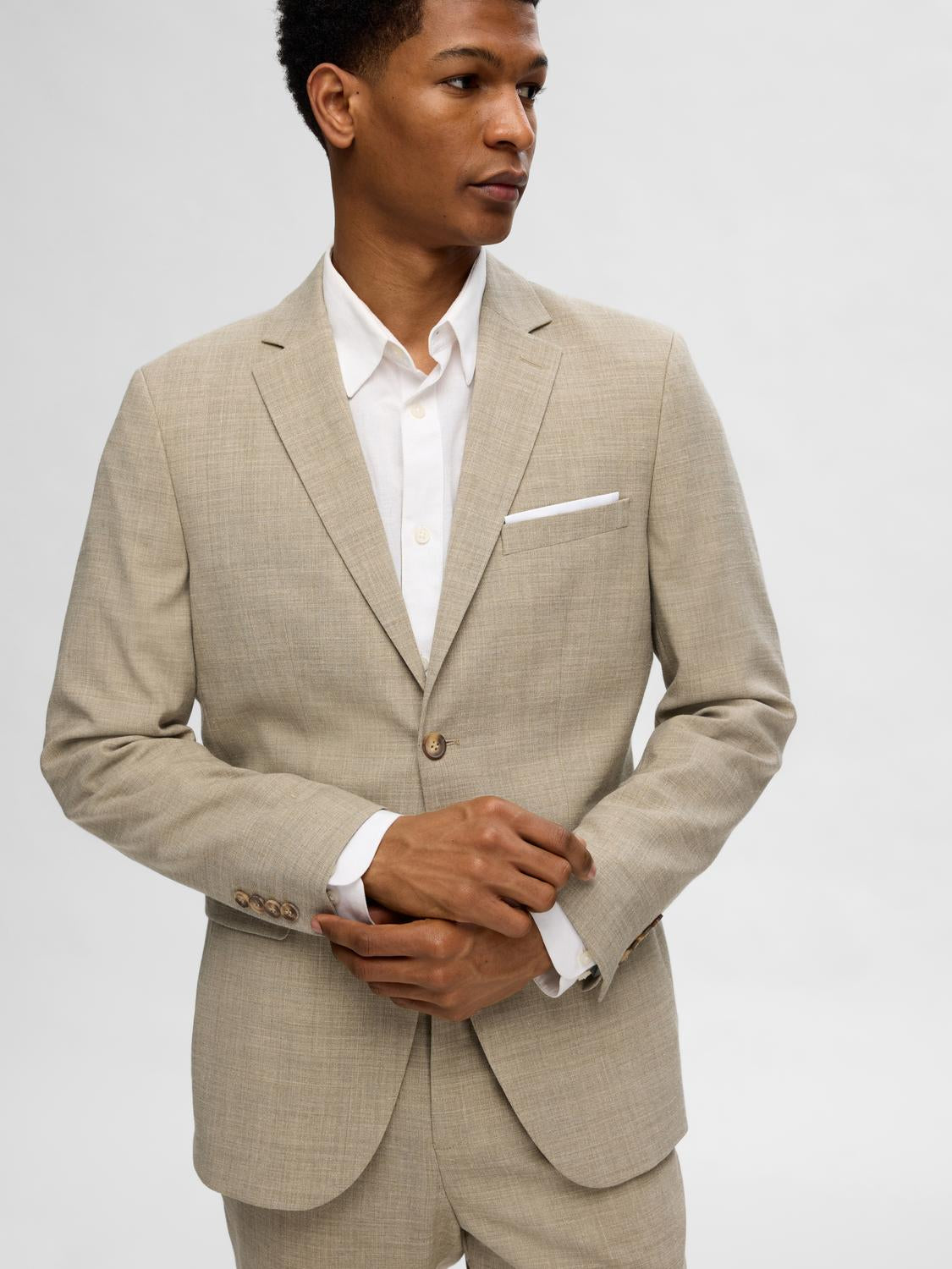 BLAZER - Slhslim-Oasis Linen Blz Noos -  - Hr Ravn