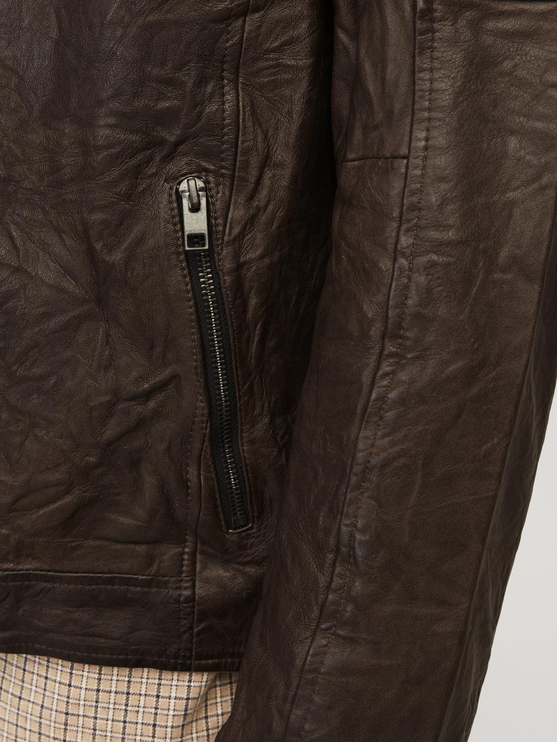 OVERTØJ - Jjerichard Leather Jacket Noos -  - Hr Ravn