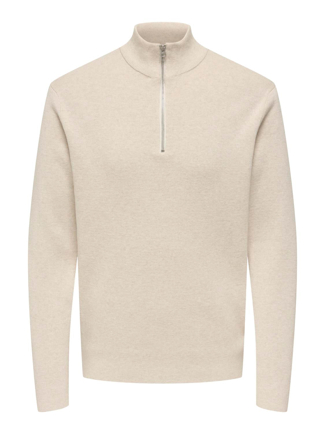 Pullovers - Onsting Life Reg Half Zip Knit Noos -  - Hr Ravn