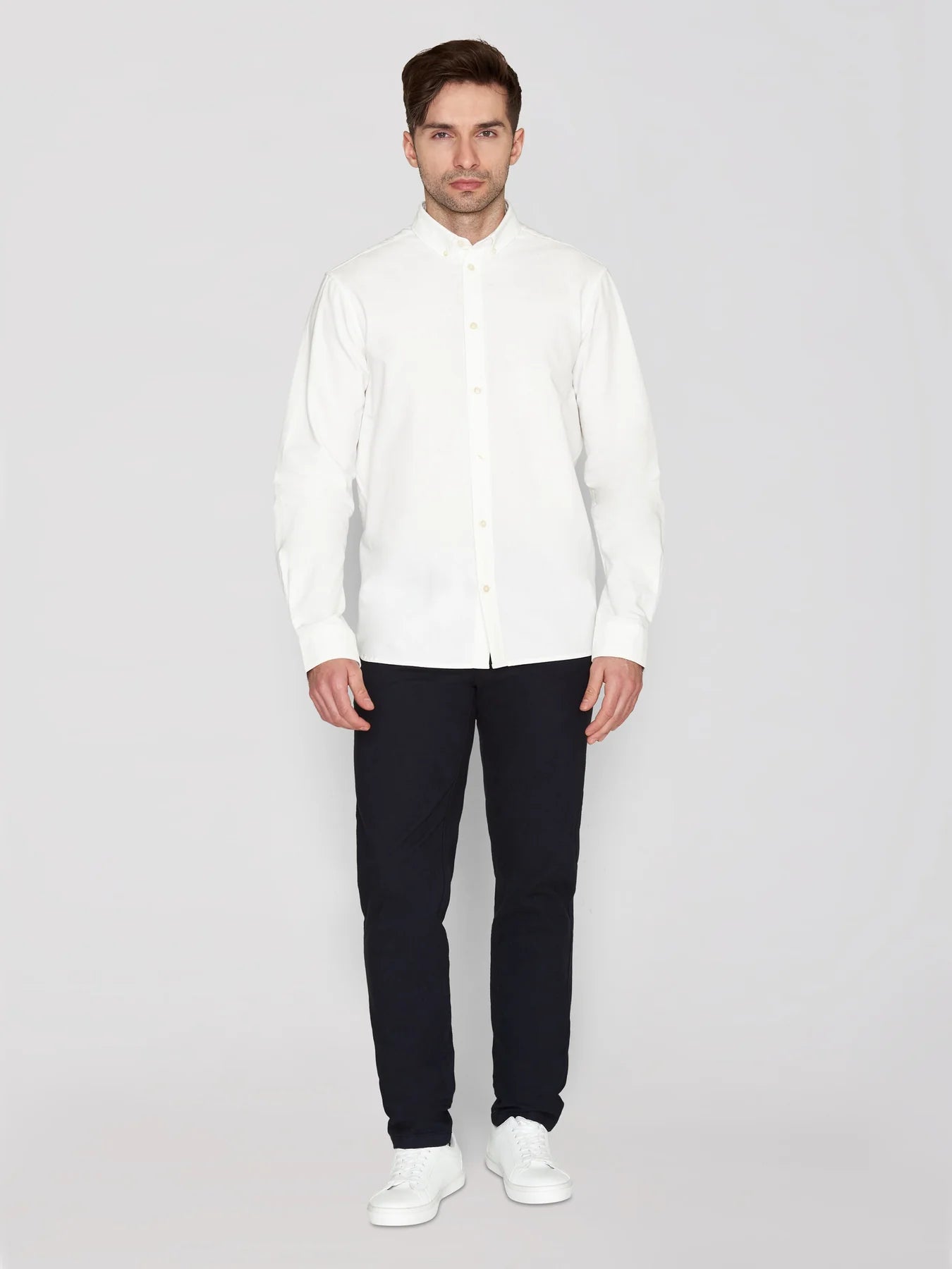 LANGE SKJORTER - Harald Small Owl Oxford Regular Fit Shirt - GOTS/Vegan -  - Hr Ravn